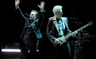 Le groupe U2 en concert à l'O2 Arena de Londres en 2018