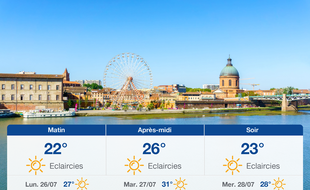 Météo Toulouse: Prévisions du dimanche 25 juillet 2021