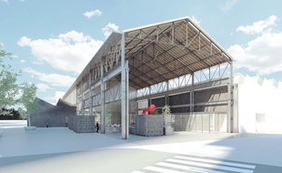 L'ancienne halle Girard baptisée H7 réunira des start-up du numérique en développement dès avril 2019 à Lyon.