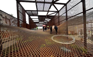 Le pavillon brésilien à l'Exposition universelle de Milan, le 1er mai 2015