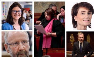 Valérie Oppelt, Yannick Haury, Sophie Errante, Sandrine Josso, François de Rugy, députés LRE