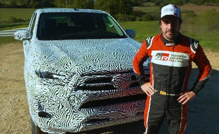 Alonso et la Toyota Hilux