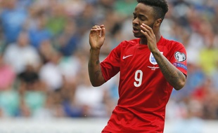 Raheem Sterling lors du match Angleterre-Slovénie, le 14 juin 2015.