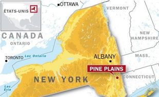 Localisation de Pine Plains, dans l'état de New York.