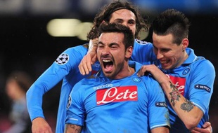 Naples a battu Chelsea 3-1 en 8e de finale aller de la Ligue des champions mardi au stade San Paolo grâce à notamment à un doublé de Lavezzi.