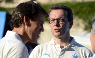 Rudi Garcia et Jacques-Henri Eyraud, début juillet 2018.