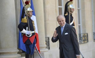 Le ministre français des Affaires étrangères Laurent Fabius le 22 avril 2015 à l'Elysée