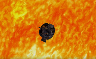La sonde comportera une face blanche pour refléter au maximum la lumière du Soleil. (illustration)