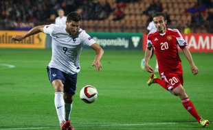 Gignac a marqué des points en Arménie, le 14 octobre 2014 avec les Bleus.