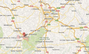 Géolocalisation de Saint-Etienne.