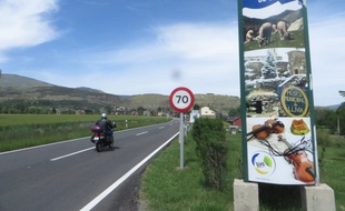 L'entrée de Llívia, enclave espagnole en France, le 9 juin 2016.