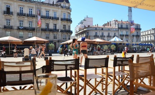 La place de la Comédie, à Montpellier (Illustration).
