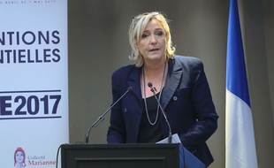 Marine Le Pen à Paris, 9 décembre 2016. Mandatory Credit: Photo by Alfonso Jimenez/REX/Shutterstock