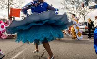 Illustration robe au carnaval. Jesus Vecino/SIPA