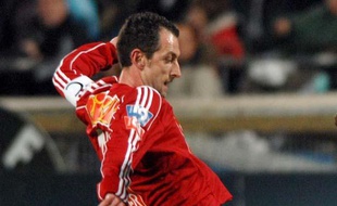 Christophe Le Roux sous le maillot de Vannes, le 27 février 2007.