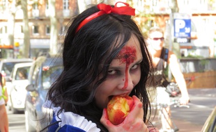 Toulouse, le 12 octobre 2014 - La zombie walk dÈferle dans les rues