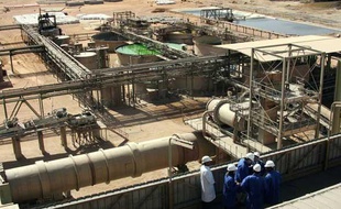 Le site Areva d'Arlit, au Niger, en 2005.