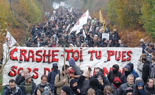 Les opposants au projet d'aéroport de Notre-Dame-des-Landes, le 17 novembre 2012.