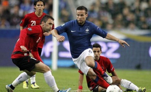 Le milieu de l'équipe de France, Yohan Cabaye, lors d'un match au Stade de France contre l'Albanie, le 7 octobre 2012.