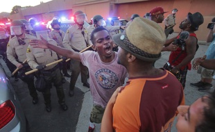 manifestation à El Cajon aux Etats-Unis le 28 septembre 2016.