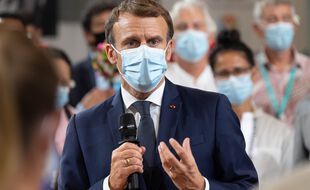 Emmanuel Macron en Polynésie française.