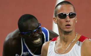 A Athènes en 2004, Leslie Djhone avait terminé derrière le vainqueur Jeremy Wariner.