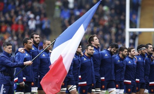 Le XV de France lors du dernier Italie-France du Tournoi des VI Nations, le 15 mars 2015.