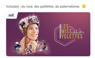 La campagne de communication de la Fédération française de cyclisme fait la part belle aux clichés sexistes.