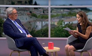 Capture d'écran de l'interview menée par Laetitia pour YouTube et la Commission Européenne le 15 septembre 2016.
