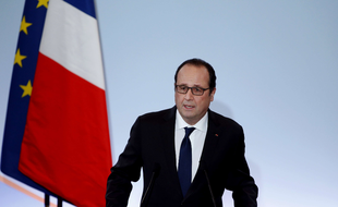 François Hollande a présenté son plan pour l'emploi, le 18 janvier 2016 à Paris.