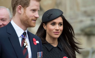 Le prince Harry et sa fiancée, Meghan Markle, le 25 avril 2018 à Londres.