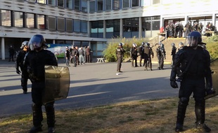 Les gendarmes sont intervenus le 9 octobre 2018 pour éviter le blocage de l'université Rennes 2.