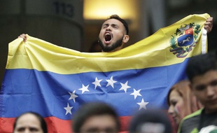 Un supporter du Venezuela à la Copa America.