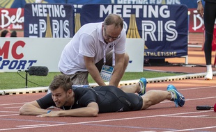 Christophe Lemaitre ne pourra pas défendre ses chances sur le 200m à Doha.
