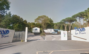 L'entrée du camping Taxo les Pins.