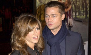 Jennifer Aniston et Brad Pitt, au temps du bonheur, lors de la première de "Polly et moi" à Hollywood, le 12 janvier 2004.