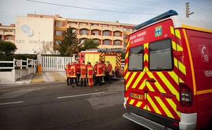 La maison de retraite «Les Anémones», à Marseille (12e arrondissement), où un incendie s'est déclenché, le 14 décembre 2011.