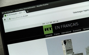 La page d'accueil de la version française de Russia Today (RT).