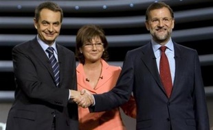 Le chef du gouvernement socialiste espagnol, José Luis Rodriguez Zapatero a semblé conforter son statut de favori sur son opposant de droite, Mariano Rajoy, en remportant selon les sondages le second débat télévisé de la campagne pour les élections législatives du 9 mars.
