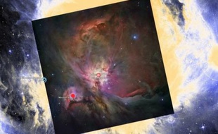 Image saisissante d'Orio, une des nébuleuse les plus proche du système solaire. Pi3, une des étoiles d'Orion n'est qu'à 26 années-lumière...