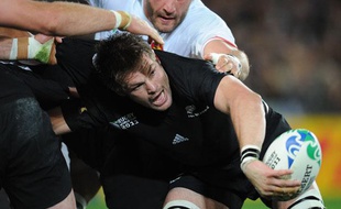 Le capitaine des All Blacks Richie McCaw lors de la finale de la Coupe du monde 2011.