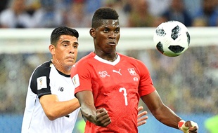 Johnny Acosta lors du match contre la Suisse, le 27 juin 2018.