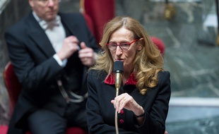 La ministre de la Justice Nicole Belloubet à l'Assemblée nationale le 30 janvier 2018.