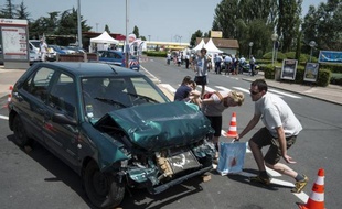 Un accident de la route, heureusement sans conséquence pour les conducteurs.