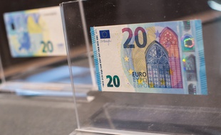 Le nouveau billet de 20 euros en circulation ce mercredi.