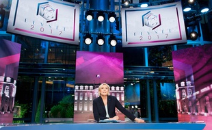 Marine Le Pen, invitée de l'émission spéciale «Elysée 2017» sur TF1