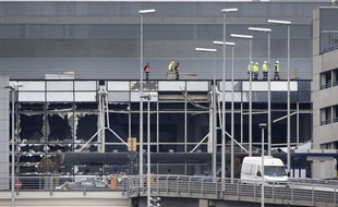 Aéroport de Zaventem, à Bruxelles, le 23 mars 2016.