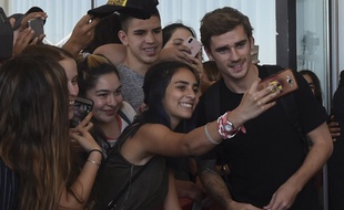 Antoine Griezmann a été accueilli par de nombreux fans, lorsqu'il s'est rendu en Uruguay, en décembre 2018.