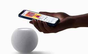 L'enceinte HomePod mini d'Apple vendue 99 euros.