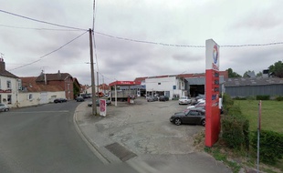 La station Total, rue de l'Aéroport, à Cucq, dans le Pas-de-Calais.